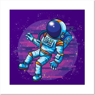 Astronaut in space Posters and Art